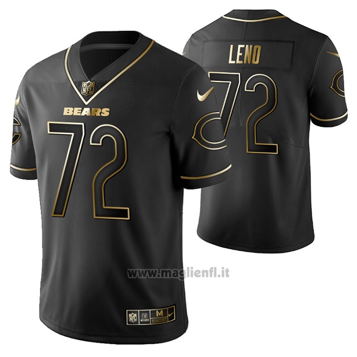 Maglia NFL Limited Chicago Bears Charles Leno Golden Edition Nero